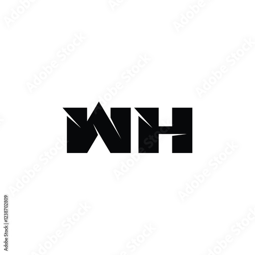 WH monogram logo design letter text name symbol monochrome logotype alphabet character simple logo Free Download WH monogram logo design letter text name symbol monochrome logotype alphabet character simple logo - GFXLoad