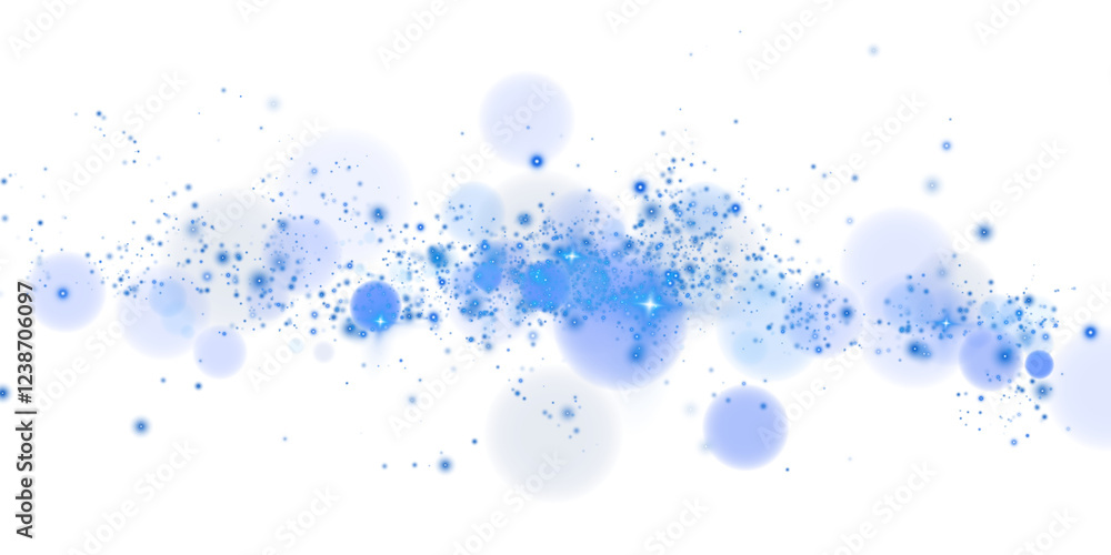 Glowing blue bokeh circles. Christmas background. Powder. Magic shining blue dust. Fine, shiny dust bokeh particles fall off slightly. Fantastic shimmer effect. PNG. Glowing blue bokeh circles. Christmas background. Powder. Magic shining blue dust. Fine, shiny dust bokeh particles fall off slightly. Fantastic shimmer effect. PNG.