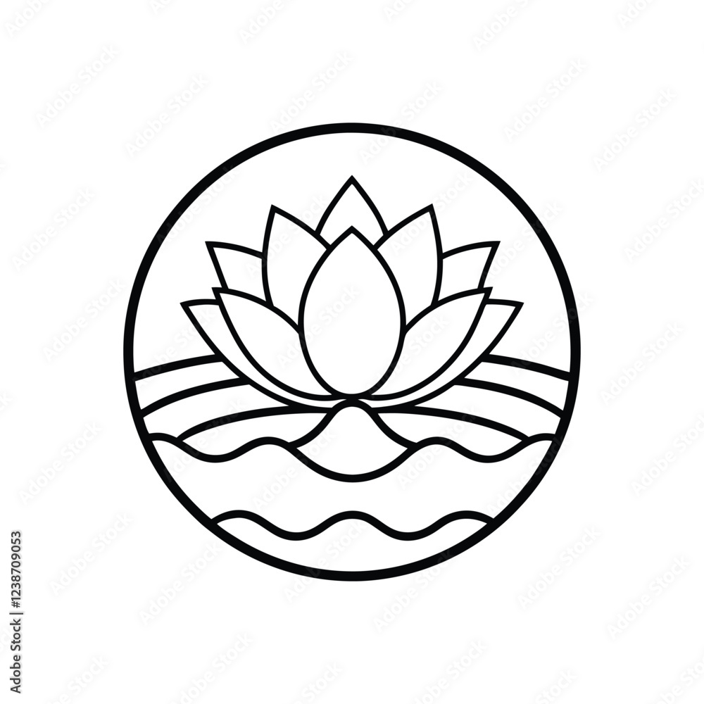 lotus flower on white background lotus flower on white background