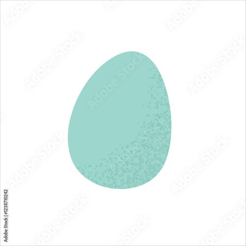 Colorful Easter eggs, bunnies and a festive cake isolated on a white background. Ideal for concepts related to Easter celebrations, holiday treats, spring and holiday cooking.