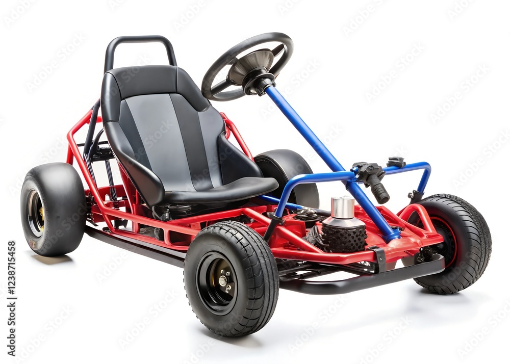 electric go kart isolated on a white background electric go kart isolated on a white background