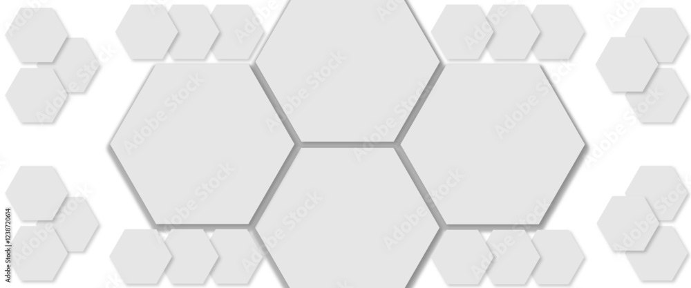 Abstract white hexagon pattern background. Abstract hexagon technology design background. Futuristic honeycomb mosaic white background. Vector. Abstract white hexagon pattern background. Abstract hexagon technology design background. Futuristic honeycomb mosaic white background. Vector.