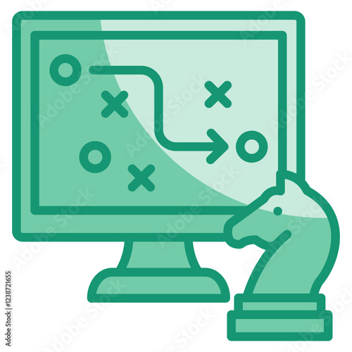 Digital Strategy Icon Element For Design