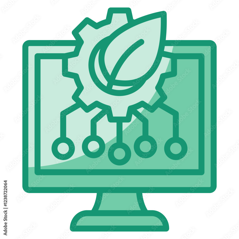 Sustainable Technology Icon Element For Design Sustainable Technology Icon Element For Design