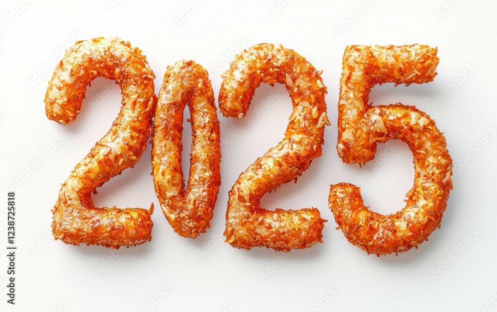 2025 Made of Crispy Onion Rings and Mozzarella Sticks Isolated on a White Background 2025 Made of Crispy Onion Rings and Mozzarella Sticks Isolated on a White Background