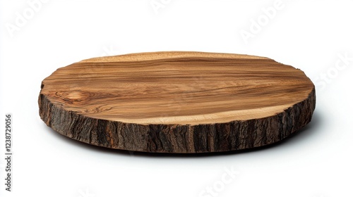 Circular Live Edge Oak Serving Board Natural Wooden Kitchenware