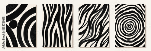 Creative minimalist hand painted Abstract art grunge background with brush stroke abstract art. Design for wall decoration, postcard, poster or brochure, home decoration.