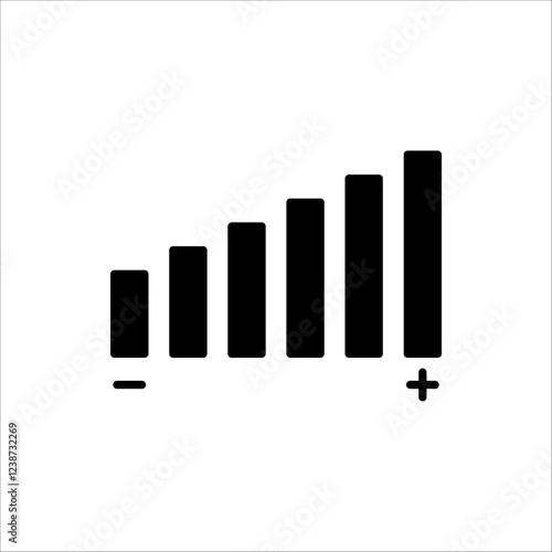 Volume control icon. Media player button. Vector illustration for web design, isolated on white background.