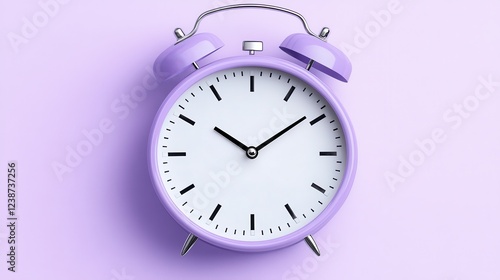 Wallpaper Mural A stylish purple alarm clock against a vibrant pastel background. Torontodigital.ca