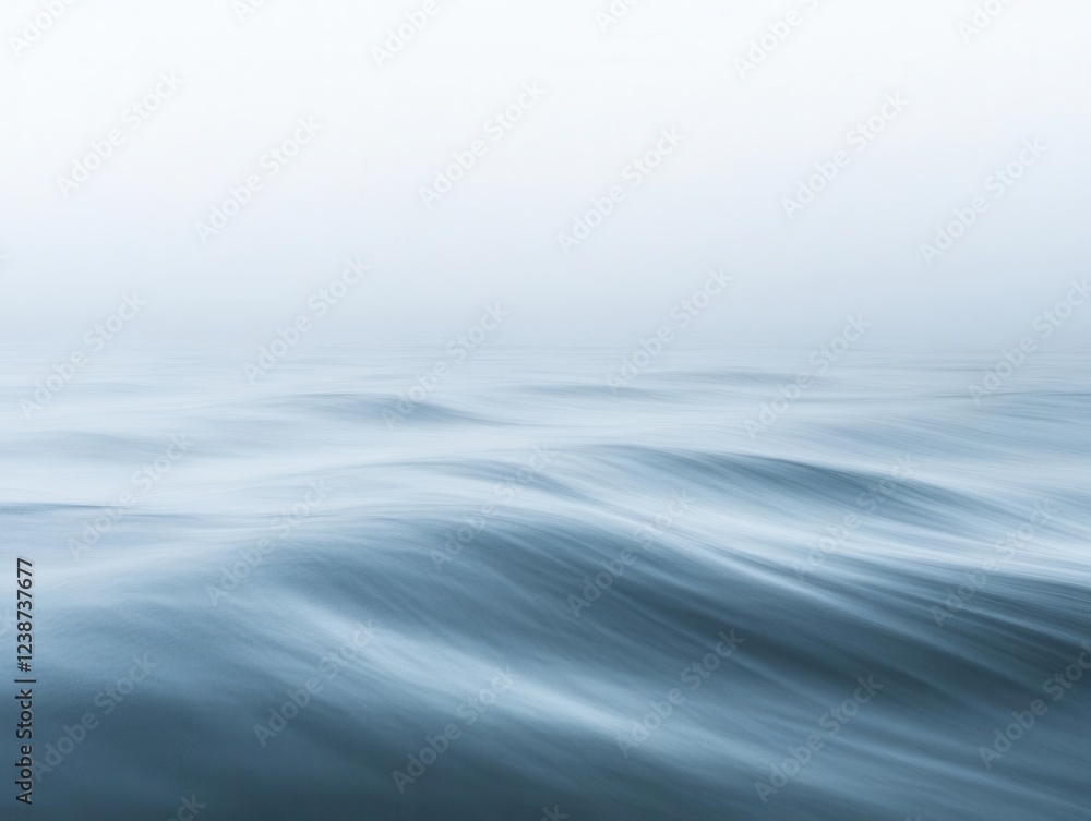 Naklejka premium ethereal morning mist with dynamic swirling patterns, photographed against clean white background with atmospheric depth