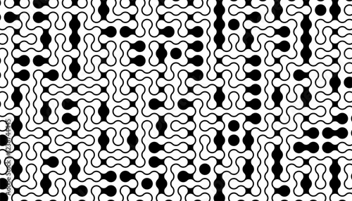 Black and white abstract geometric pattern for sporty background. Easily resized and recoloured at your discretion. Vector Format Illustration 