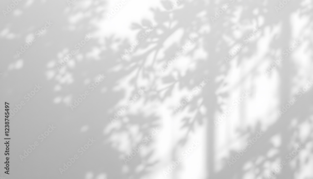 Subtle Light and Shadow: A grayscale image showcasing the delicate shadows of tree branches and leaves cast on a wall, creating a serene and calming atmosphere. Subtle Light and Shadow: A grayscale image showcasing the delicate shadows of tree branches and leaves cast on a wall, creating a serene and calming atmosphere.