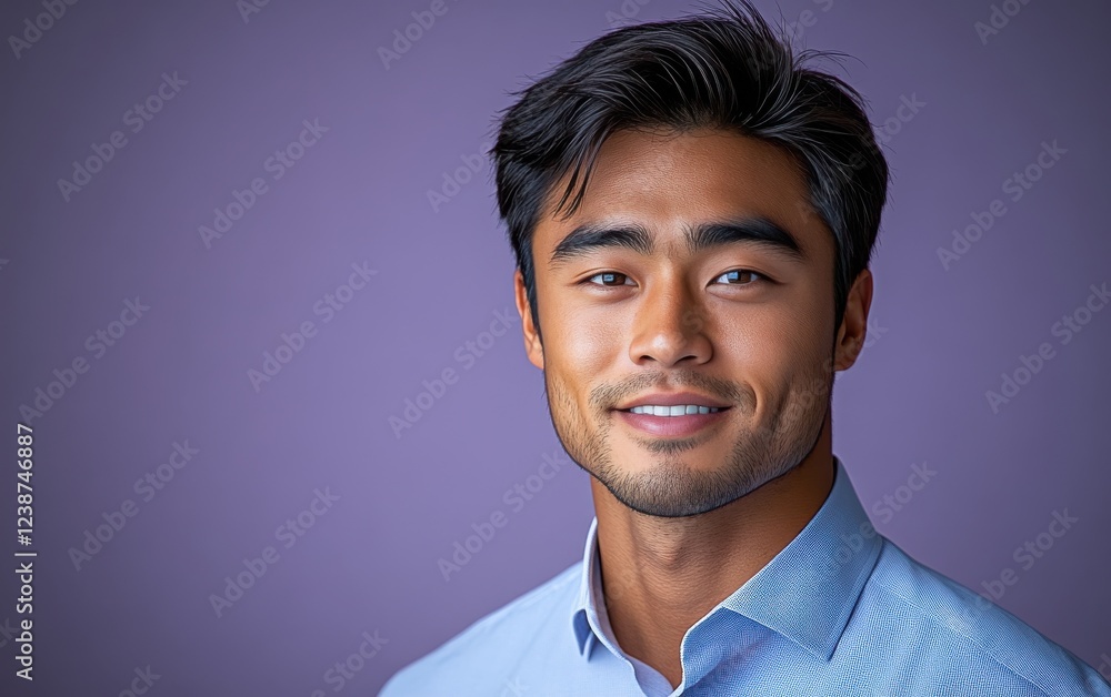 A man with a color shirt A man with a color shirt