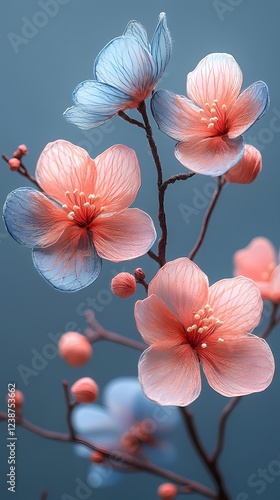 traditional embroidery flower poster background photo