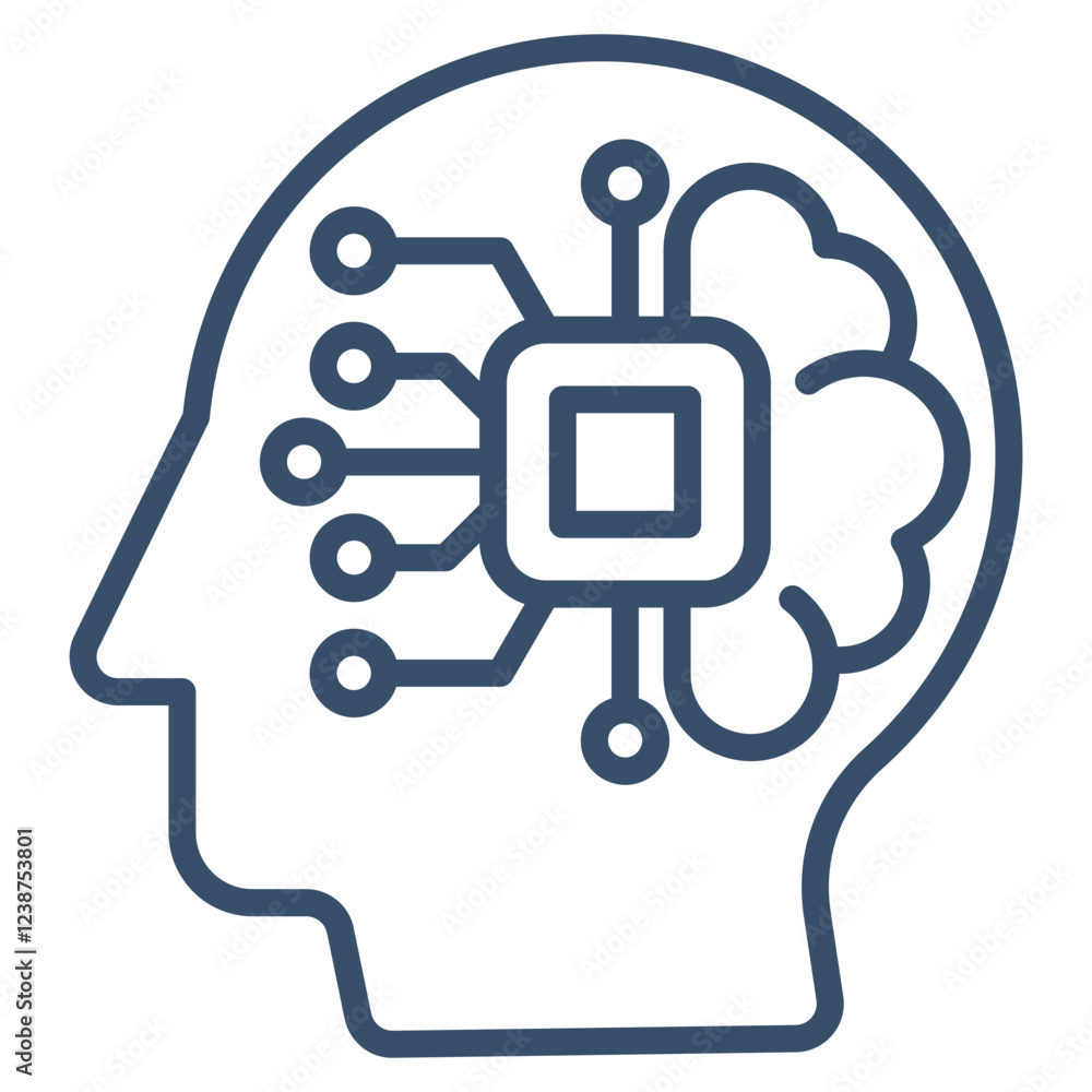 Artificial Intelligence Icon Element For Design Artificial Intelligence Icon Element For Design