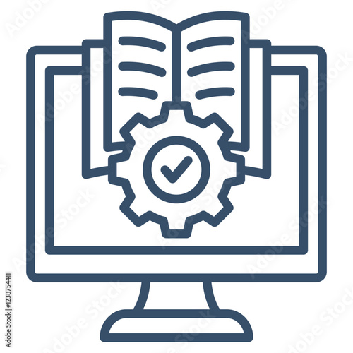Digital Literacy Icon Element For Design