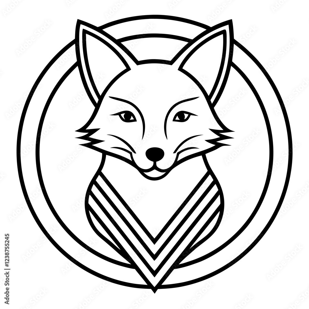 Fototapeta premium fox icon