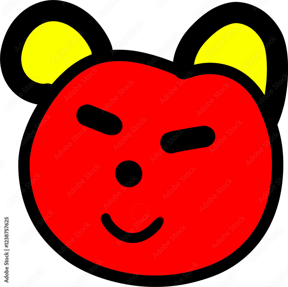 smiley face with heart