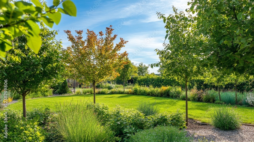 Outside, lush, green trees with vivid leaves are thriving. Outside, lush, green trees with vivid leaves are thriving.