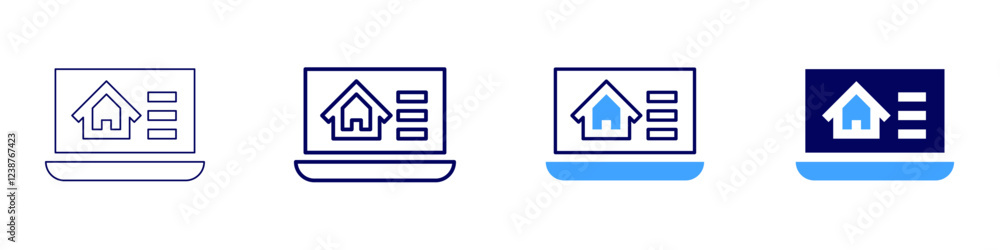 Online shopping tips icon in 4 different styles. Thin Line, Line, Bold, and Bold Line. Duotone style. Editable stroke Online shopping tips icon in 4 different styles. Thin Line, Line, Bold, and Bold Line. Duotone style. Editable stroke
