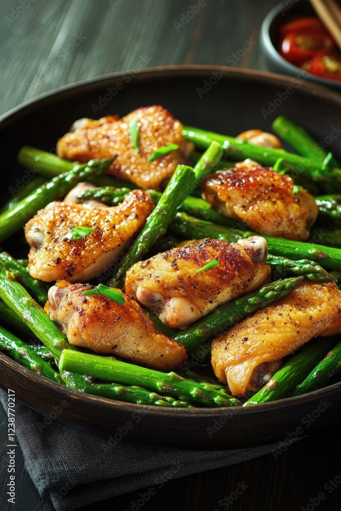 Chicken and green beans are cooked together in a tasty, quick stir fry. This healthy meal is easy to make and perfect for a family dinner. Chicken and green beans are cooked together in a tasty, quick stir fry. This healthy meal is easy to make and perfect for a family dinner.