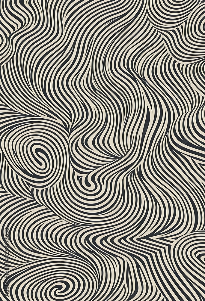Abstract Black And Beige Swirling Wave Pattern Design Abstract Black And Beige Swirling Wave Pattern Design