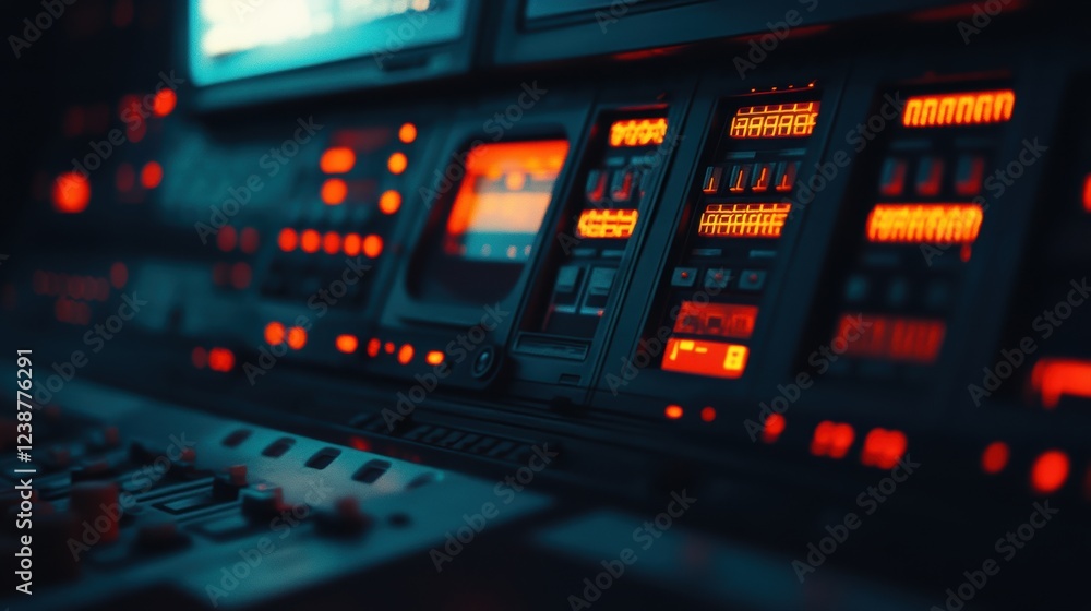 Closeup of operational interface controls technology environment high-fidelity gigapixel detail Closeup of operational interface controls technology environment high-fidelity gigapixel detail