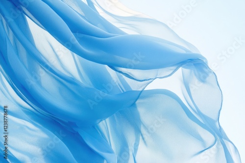 Wallpaper Mural A detailed view of a blue fabric texture Torontodigital.ca