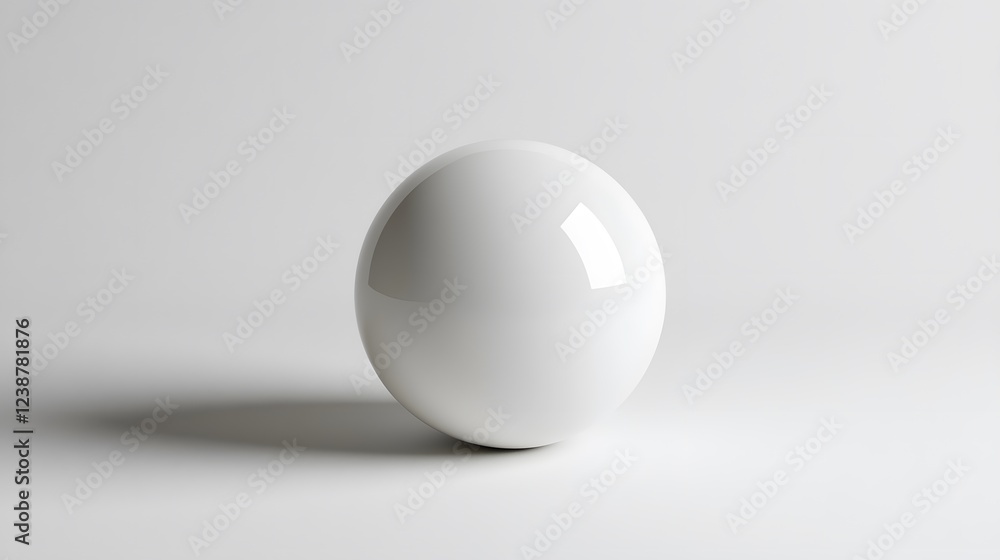 32. A sleek white ping pong ball with slight shadowing, centered on a white surface 32. A sleek white ping pong ball with slight shadowing, centered on a white surface