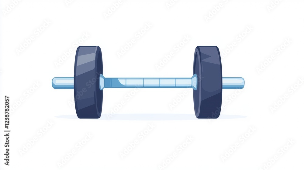 Motivational Quote about Hard Work and Fitness with Dumbbells Illustration Motivational Quote about Hard Work and Fitness with Dumbbells Illustration