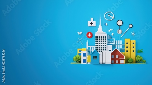 A depiction of telemedicine for rural areas.