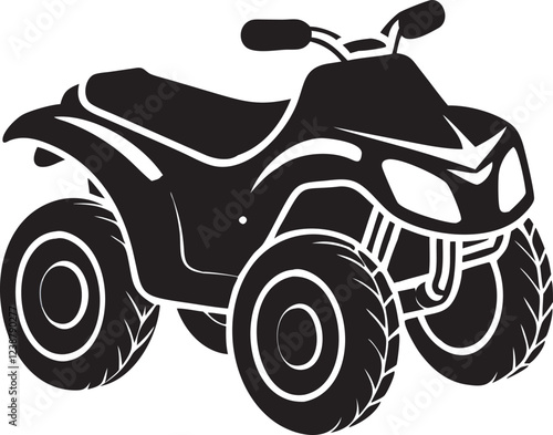 A vector illustration of a quad 