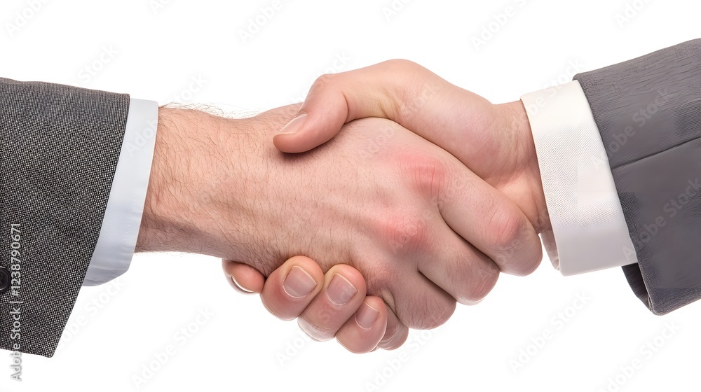 Professional Business Partners Shake Hands After Successful Meeting Professional Business Partners Shake Hands After Successful Meeting