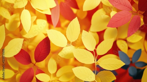 A close-up view of a cluster of leaves