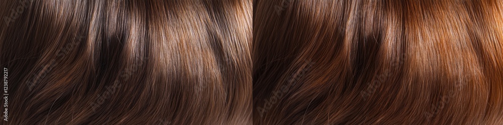 A close-up shot of two different colored hairs, perfect for beauty and fashion related content A close-up shot of two different colored hairs, perfect for beauty and fashion related content