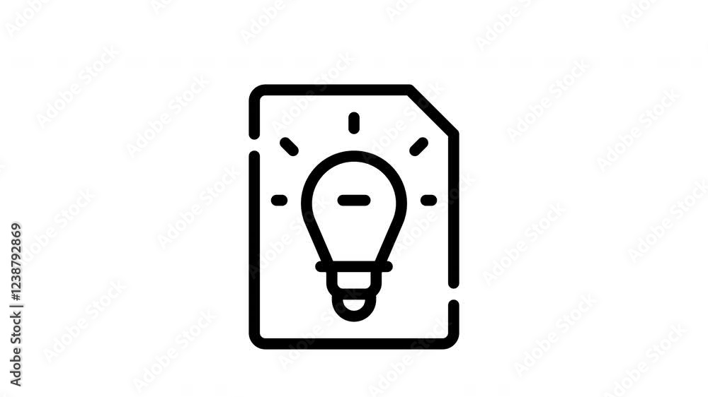 Icon Line Motion Graphics Concept Icon Line Motion Graphics Concept