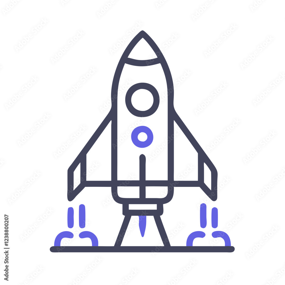 Rocket Booster Icon Rocket Booster Icon