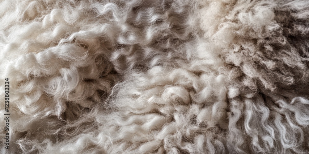 A close-up of the soft, curly wool of a sheep A close-up of the soft, curly wool of a sheep