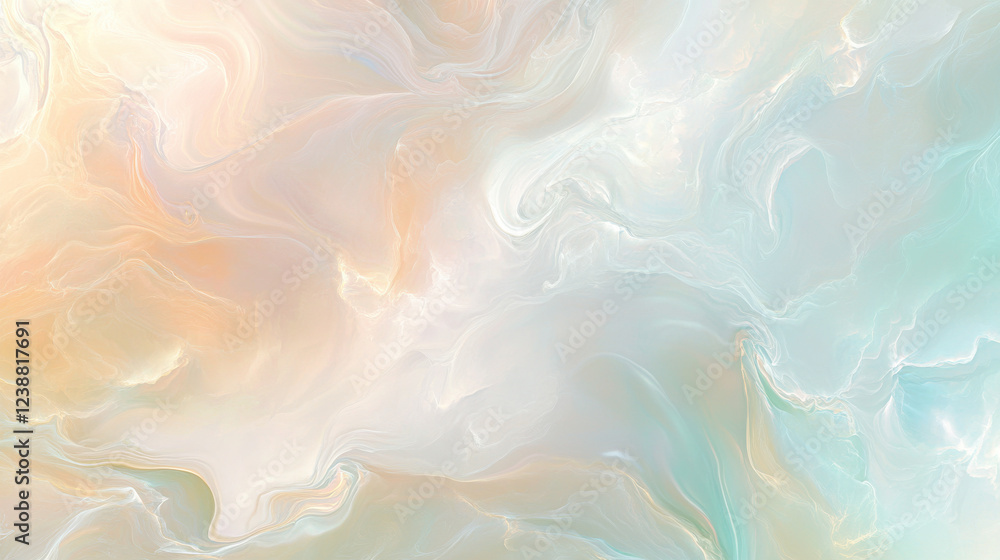 Fototapeta premium A sophisticated, airy abstract background with smooth flowing textures, capturing the essence of softness and fluidity
