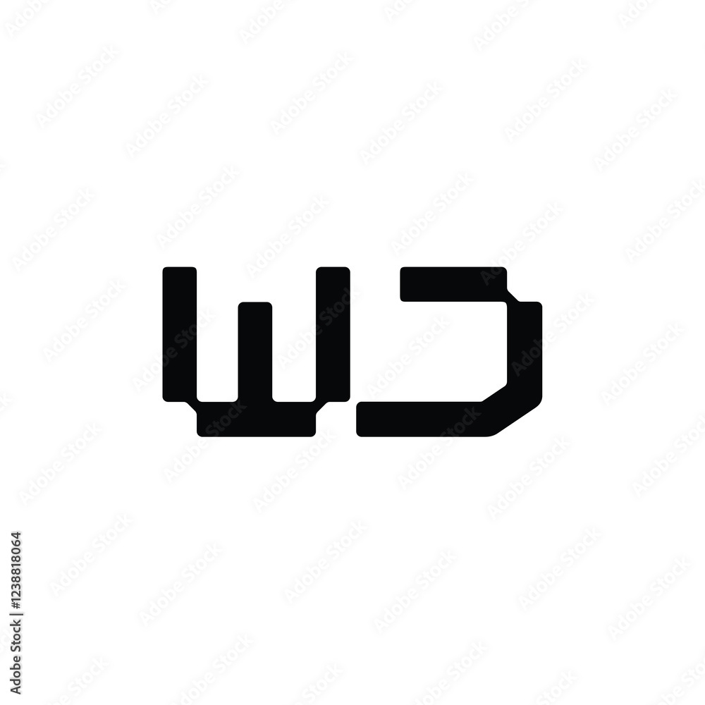 WJ monogram logo design letter text name symbol monochrome logotype alphabet character simple logo WJ monogram logo design letter text name symbol monochrome logotype alphabet character simple logo