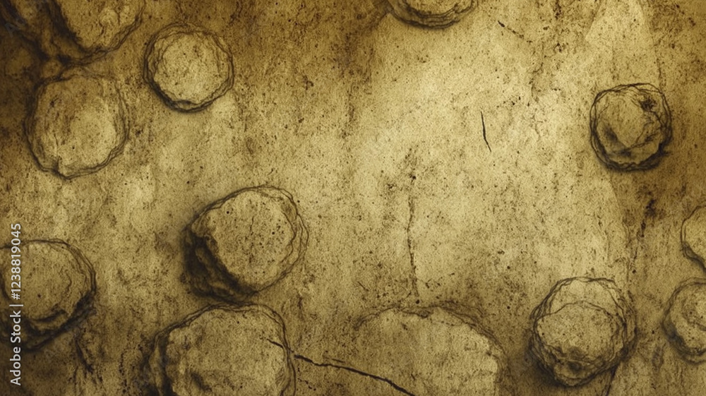 Naklejka premium Abstract Textured Background with Circular Shapes
