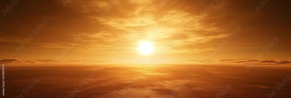 Fototapeta premium Golden hour shot of a meadow
