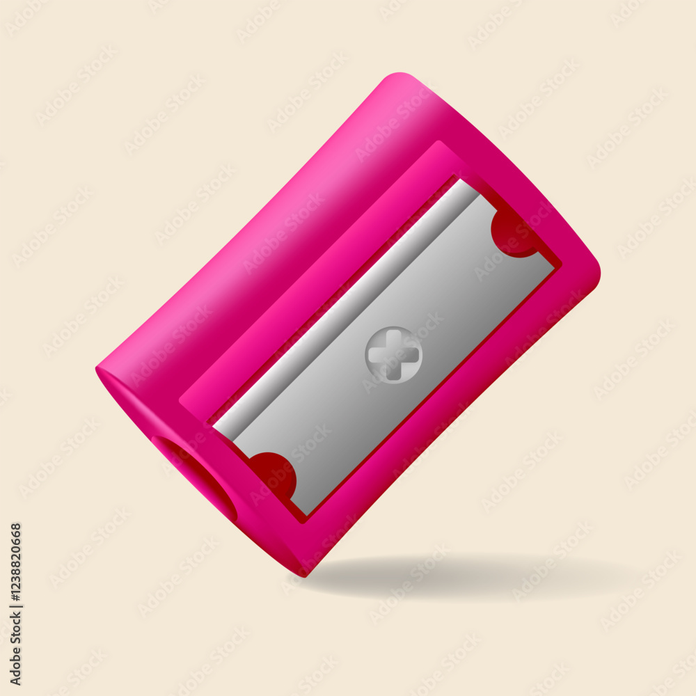 Vector image of a stationery tool sharpener. Vector image of a stationery tool sharpener.