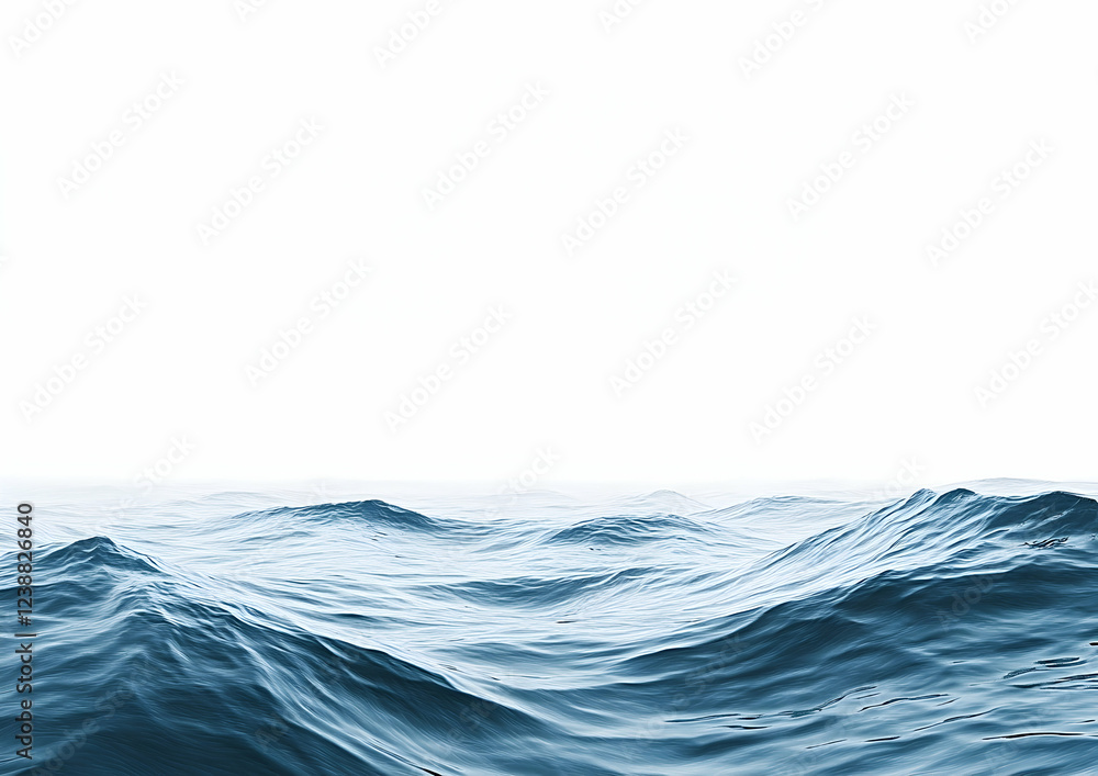 Abstract blue wave on a white background Abstract blue wave on a white background