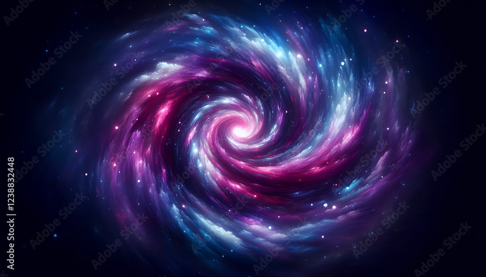 abstract spiral galaxy, generativ al abstract spiral galaxy, generativ al