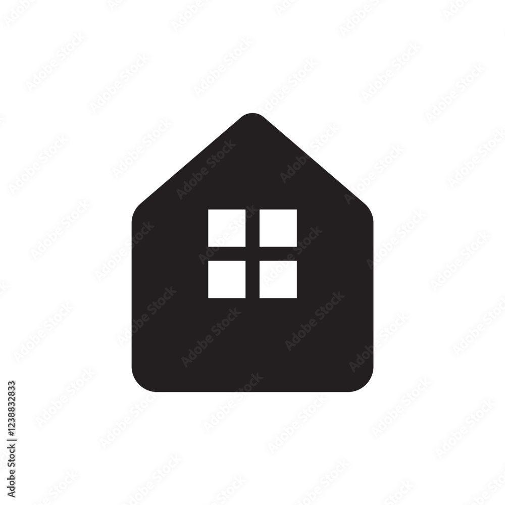 Obraz premium Simple Home icon template design.