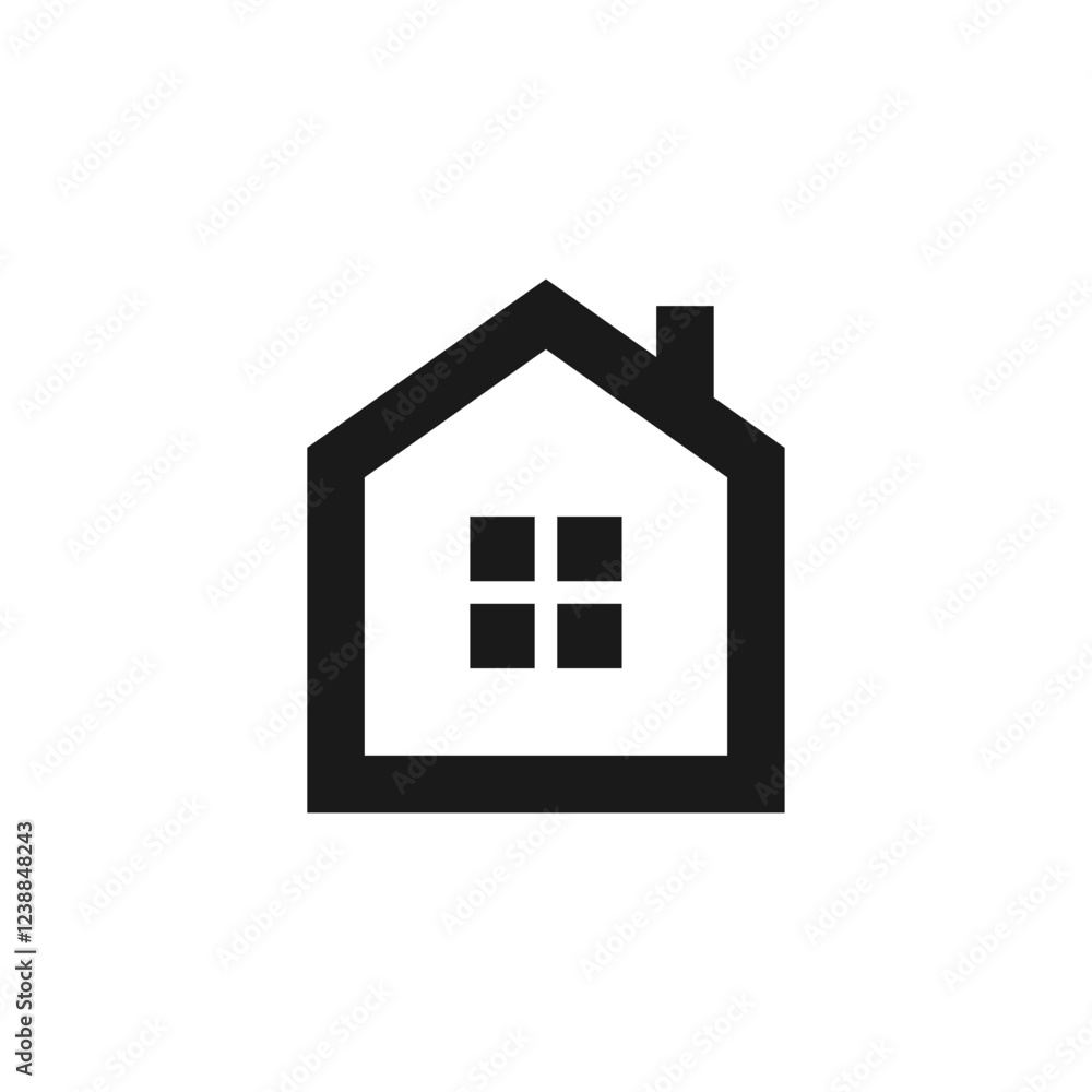 House icon design vector template. Home icon. House icon design vector template. Home icon.