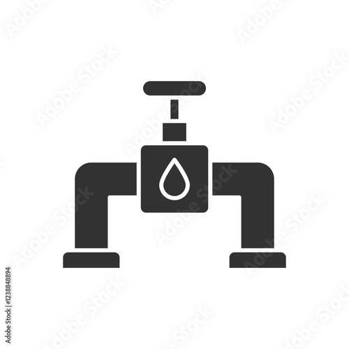 Oil Pipe Icon - Valve Icon