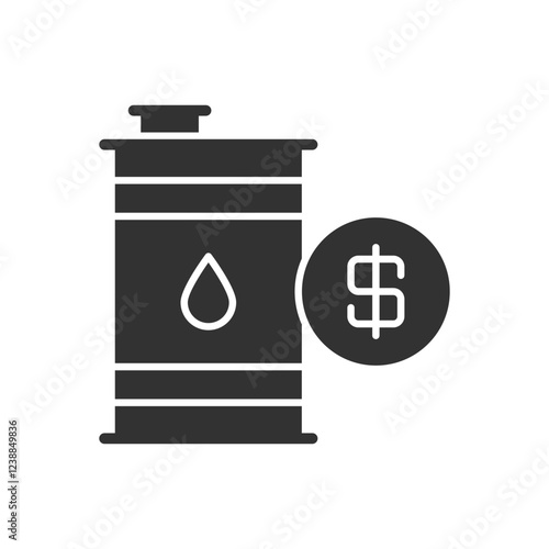 Oil Barrel Price Icon Sign Symbol