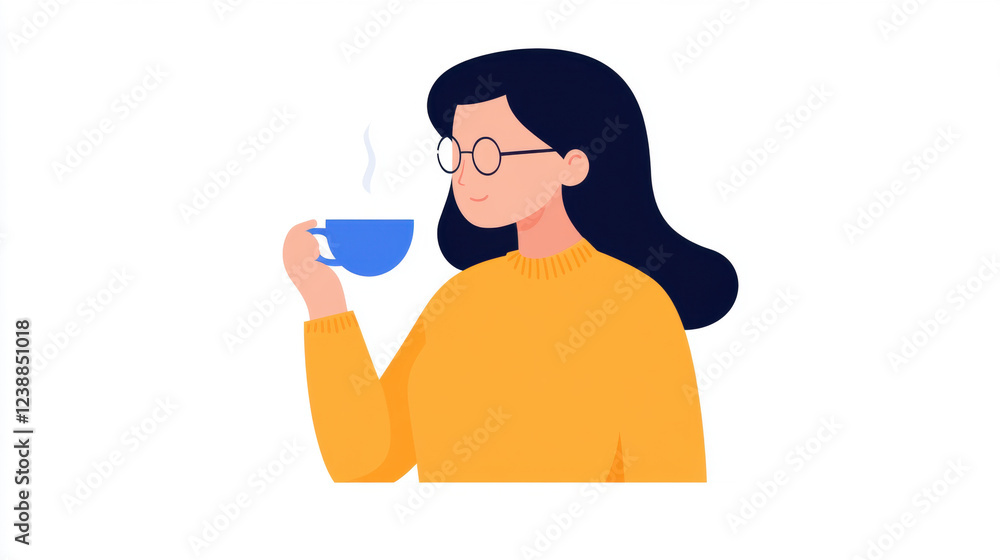 Foresee, A woman enjoys tea while interpreting shapes, captured in high fidelity, perfect for creative and artistic projects. Foresee, A woman enjoys tea while interpreting shapes, captured in high fidelity, perfect for creative and artistic projects.